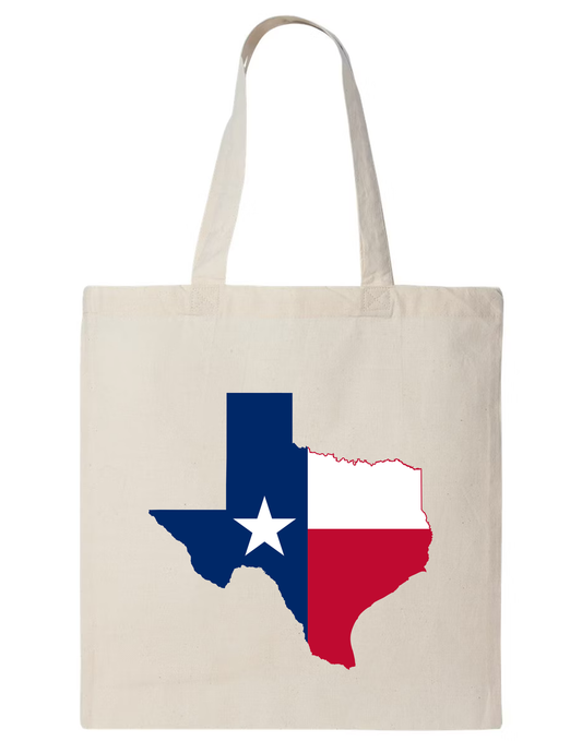 Texas Flag and Map